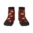 thumbnail image 1 of Rateoe Fire Extinguisher Pattern Quarter Crew Socks,Toe Seamed Ankle Socks,Cotton Cushioned Breathable Athletic Crew Sports Socks, 1 of 7