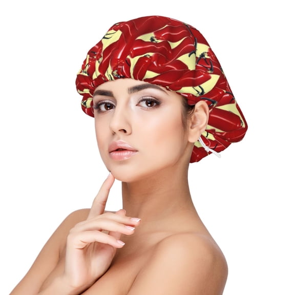 Rateoe Fire Extinguisher Pattern Silk Satin Hair Bonnet for Sleeping, Adjustable Sleep Cap Turban for Women , Curly Straight Hair Long Large Braid
