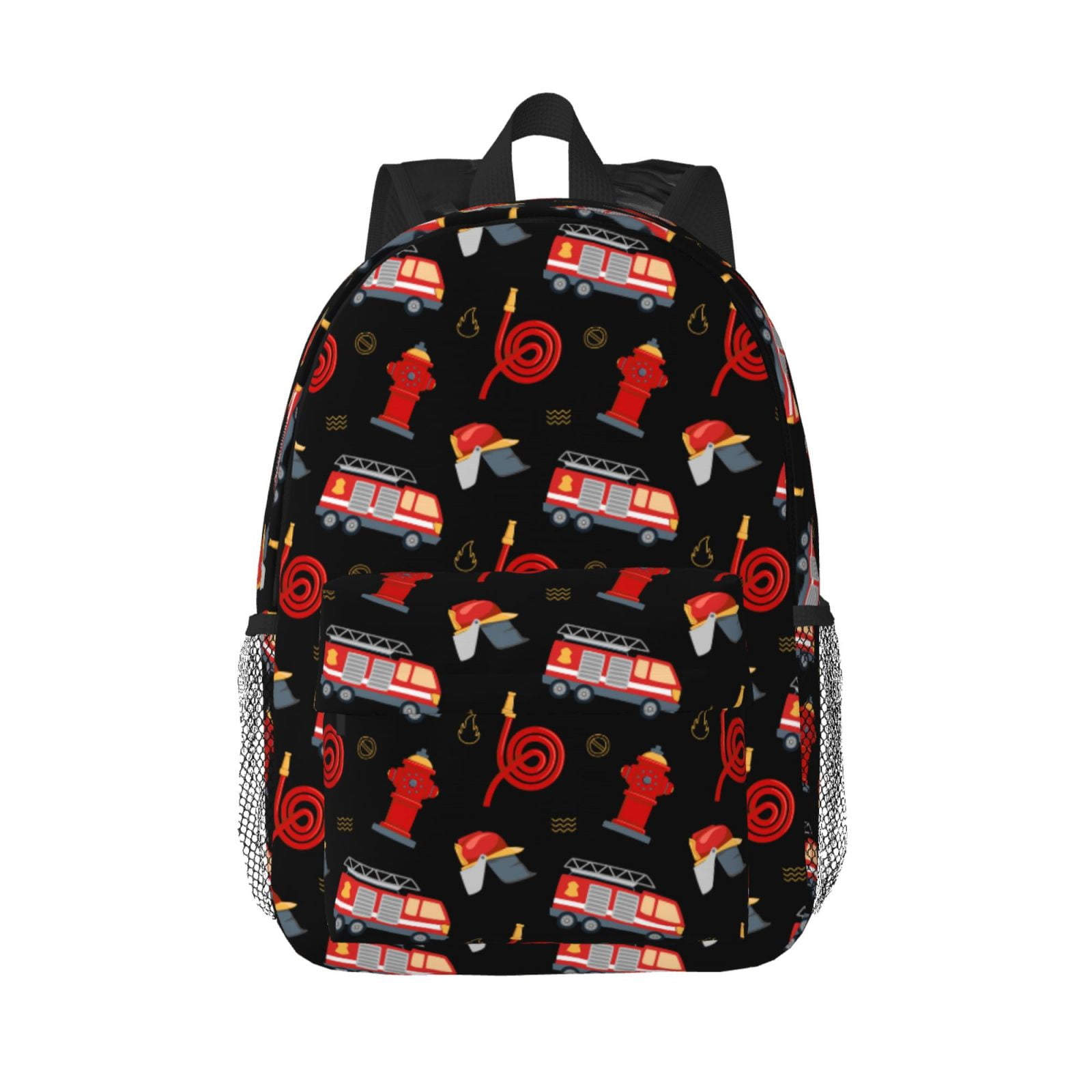 Rateoe Fire Fighting Pattern Student Backpack Water-resistant Backpack ...