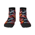 thumbnail image 1 of Rateoe Fire Rescue With Red Helmet And Truck Pattern Quarter Crew Socks,Toe Seamed Ankle Socks,Cotton Cushioned Breathable Athletic Crew Sports Socks, 1 of 7