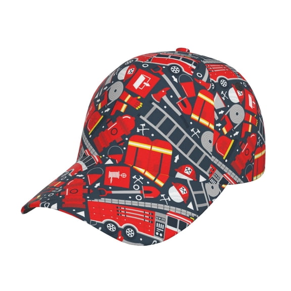 Rateoe Fire Sign Pattern Baseball Cap Outdoor Cap Mountain Dad Hat - Unstructured Soft Cotton Cap-Adjustable UV Protection Cap
