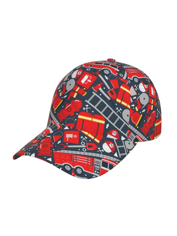 Fire Sign Pattern Mens Baseball Cap Adjustable Curved Brim Hat, Soft Cotton Sports Cap for Outdoor, Casual, and Everyday Wear, Comfortable & Breathable
