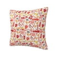 thumbnail image 1 of Rateoe Firefighter Icons Pattern Throw Pillow Cover Premium Pillow Stuffer Sham Square for Decorative Cushion Bed Couch Sofa(Pillow insert not included), 1 of 8