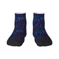 thumbnail image 1 of Rateoe Firework Pattern Quarter Crew Socks,Toe Seamed Ankle Socks,Cotton Cushioned Breathable Athletic Crew Sports Socks, 1 of 7