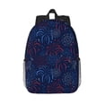 thumbnail image 1 of Rateoe Firework Pattern Student Backpack Water-resistant Backpack 15-inch Laptop Backpack Lightweight Adjustable School Backpack, 1 of 6
