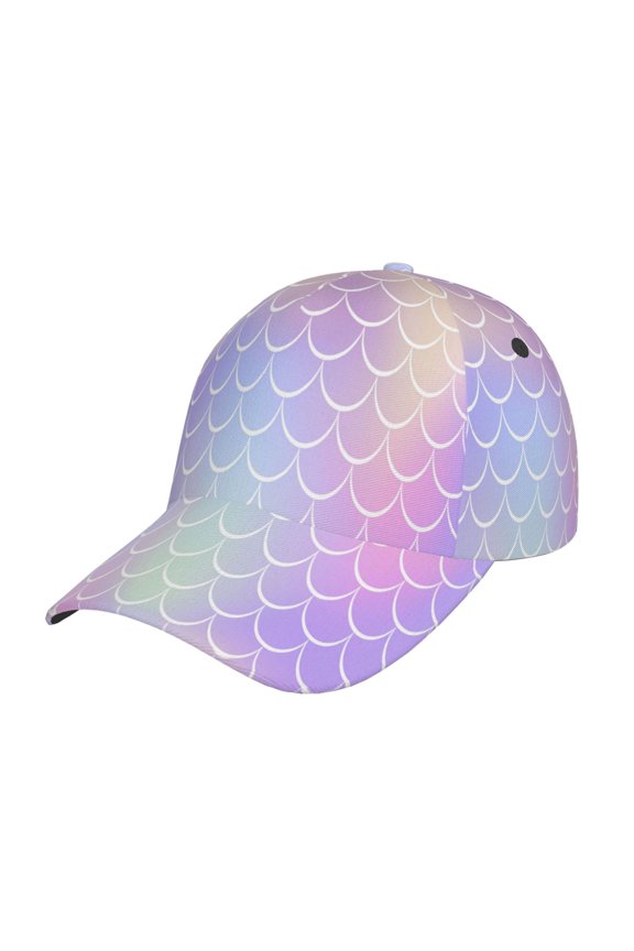 Fish Scale1 Pattern Mens Baseball Cap  Adjustable Curved Brim Hat, Soft Cotton Sports Cap for Outdoor, Casual, and Everyday Wear, Comfortable & Breathable