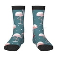 thumbnail image 1 of Rateoe Flamingo Pattern Children's Socks, Socks Gifts ,kids Crew Soft Cotton Socks , Moisture-Wicking, Durable, Ideal for Daily Wear & Sports, 1 of 5