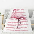 thumbnail image 1 of Rateoe Flamingo Pattern Flannel Throw Blanket, Ultra-soft Blanket for Bed, Couch, Car, Hypoallergenic Anti-pilling blanket-40"x30"(Vertical), 1 of 6