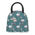 thumbnail image 1 of Rateoe Flamingo Pattern Lunch Bag Women, Lunch Box, Lunch Bag, Small Leakproof Lunch Tote Large Capacity Reusable Insulated Cooler Lunch Container, 1 of 6
