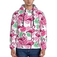 thumbnail image 1 of Rateoe Flamingo Pattern Mens Hoodie, Pullover Hooded Sweatshirt, Kangaroo Pocket Hoodie Ideal for Daily Wear, Travel and Home-4X-Large, 1 of 7