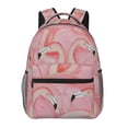 thumbnail image 1 of Rateoe Flamingos Pattern Casual Backpack for School, Work, Travel – Adjustable Straps, Multiple Compartments – Ergonomic Design, Fits Laptops and Tablets, 1 of 5