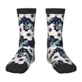 thumbnail image 1 of Rateoe Floral Flowers Blue Pattern Children's Socks, Socks Gifts ,kids Crew Soft Cotton Socks , Moisture-Wicking, Durable, Ideal for Daily Wear & Sports, 1 of 5
