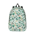 thumbnail image 1 of Rateoe Floral In Teal Pattern Canvas College Laptop Backpack,Travel Daypack,Durable Rucksack Travel Notebook Bag School Backpack Book Bag for Men Women-Small, 1 of 7