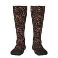 thumbnail image 1 of Rateoe Floral Pattern Women’s Knee High Crew Socks,Trouser Socks Comfortable, Breathable, Moisture-Wicking and Soft, 1 of 6