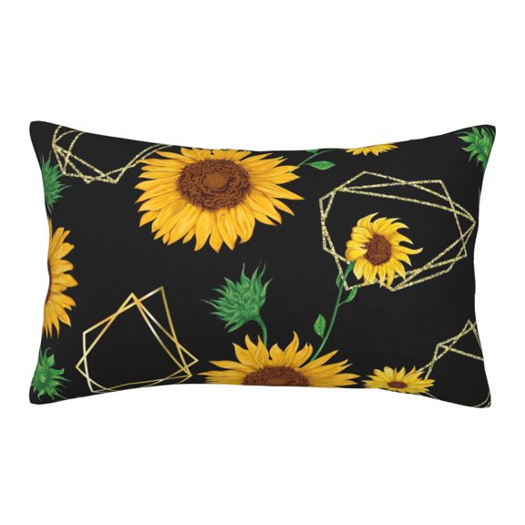 Rateoe Flower (2) Pattern Pillow Covers with Invisible Zipper(Pillows are not Included) Standard Pillowcases-14"x20"