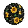 thumbnail image 1 of Rateoe Flower (2) Pattern Tire Cover Wheel Protectors Weatherproof Wheel Covers Universal Fit for Trailer Rv SUV Truck Camper Travel Trailers Accessories-16 inch, 1 of 6