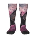 thumbnail image 1 of Rateoe Flower Bald Eagle Pattern Women’s Knee High Crew Socks,Trouser Socks Comfortable, Breathable, Moisture-Wicking and Soft, 1 of 6
