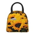 thumbnail image 1 of Rateoe Flower Bush Sunflower Pattern Lunch Bag Women, Lunch Box, Lunch Bag, Small Leakproof Lunch Tote Large Capacity Reusable Insulated Cooler Lunch Container, 1 of 6