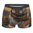 thumbnail image 1 of Rateoe Flower Field Cute Bulldog Mens Boxer Briefs Poly Spandex Performance Boxer Briefs Underwear Hem Boxer Briefs - Large, 1 of 8