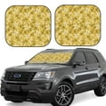 thumbnail image 1 of Rateoe Flower Pattern 2 Piece Car Windshield Sun Shade Foldable | Front Windshield Shade for Sun, Heat and UV Rays | Sunshade for Car Front Window-Medium, 1 of 6