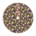 thumbnail image 1 of Rateoe Flowers Daisy Pattern Christmas Tree Skirt with Ties, Christmas Tree Decorations, Farmhouse Christmas Decor Xmas Holiday Decorations-48", 1 of 6