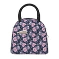 thumbnail image 1 of Rateoe Flowers Pattern Lunch Bag Women, Lunch Box, Lunch Bag, Small Leakproof Lunch Tote Large Capacity Reusable Insulated Cooler Lunch Container, 1 of 6