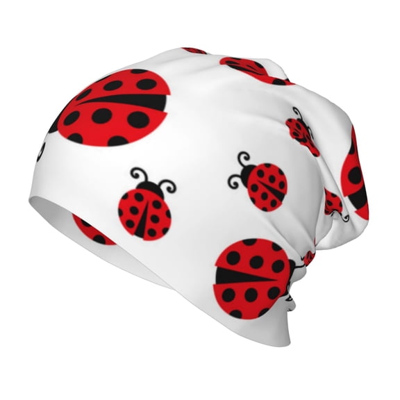 Rateoe Fly Flying Ladybug Kids Beanie Warm Knit Beanie Hats Boys Girls Winter Hat Soft Slouchy Hats for Kids