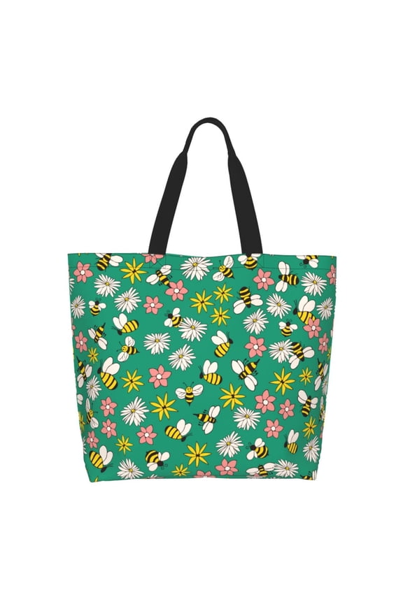 Flying Bees Tote Bag - Waterproof Lightweight Handbags Travel Shoulder Bag for Hiking Yoga Gym Swimming Travel Beach