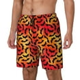 thumbnail image 1 of Rateoe Flying Black Bat Pattern Men’s Swim Shorts with Compression Liner – Double-Layered Quick-Dry Swimwear, Comfortable & Stretchy Beach Shorts-3X-Large, 1 of 6