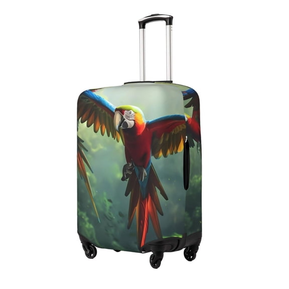 Rateoe Flying Parrots In Jungle Printed Luggage Cover, Suitcase Protector Fits 18-32 Inch Luggage-Medium