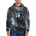 thumbnail image 1 of Rateoe Forest Black Ghost Warrior Pattern Mens Hoodie, Pullover Hooded Sweatshirt, Kangaroo Pocket Hoodie Ideal for Daily Wear, Travel and Home-Small, 1 of 7