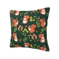 thumbnail image 1 of Rateoe Forest Squirrel Pattern Throw Pillow Cover Premium Pillow Stuffer Sham Square for Decorative Cushion Bed Couch Sofa(Pillow insert not included), 1 of 8