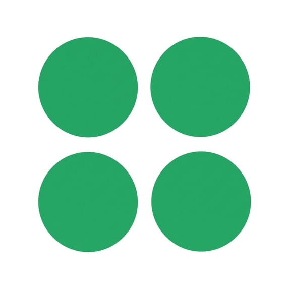 Rateoe Forestgreen Drawing Drink Coasters Set of 4 Leather Coasters Spill Protection for Table Desk,Durable and Non Slip Leather Coaster ,4 Inches Drink Mats-Round Shape