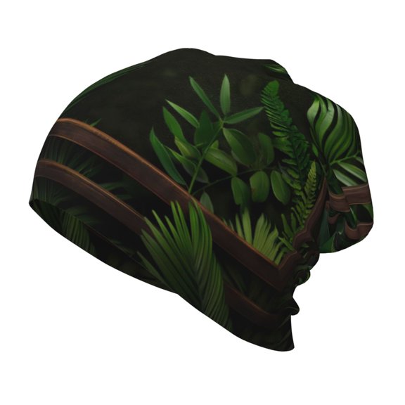 Rateoe Framed Greenery Wall Art Kids Beanie Warm Knit Beanie Hats Boys Girls Winter Hat Soft Slouchy Hats for Kids