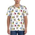 thumbnail image 1 of Rateoe French Bulldog With Coffee Cup Pattern Men’s Baseball Short Sleeve Polo Shirt, Midweight Men's Shirt Golf Shirt Polo Shirts Quick Dry Short-XX-Large, 1 of 7