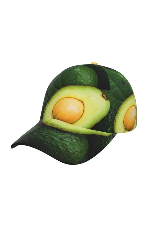 Fresh Avocados Pattern Baseball Cap Outdoor Cap Mountain Dad Hat - Unstructured Soft Cotton Cap-Adjustable UV Protection Cap