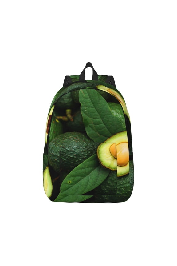Fresh Avocados Pattern Canvas College Laptop Backpack,Travel Daypack,Durable Rucksack Travel Notebook Bag School Backpack Book Bag for Men Women-Medium