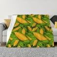 thumbnail image 1 of Rateoe Fresh Corn 1 Pattern Flannel Throw Blanket, Ultra-soft Blanket for Bed, Couch, Car, Hypoallergenic Anti-pilling blanket-80"x60"(Horizontal), 1 of 6