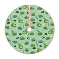 thumbnail image 1 of Rateoe Froggs In The Lake Pattern Christmas Tree Skirt with Ties, Christmas Tree Decorations, Farmhouse Christmas Decor Xmas Holiday Decorations-30", 1 of 6