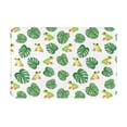 thumbnail image 1 of Rateoe Frogs And Tropical Leaves Pattern Flannel Door Mat Indoor Outdoor Entrance, Waterproof All-Weather Doormat,Fade Resistant, Low Profile Entryway Mat 16x24in, 1 of 7