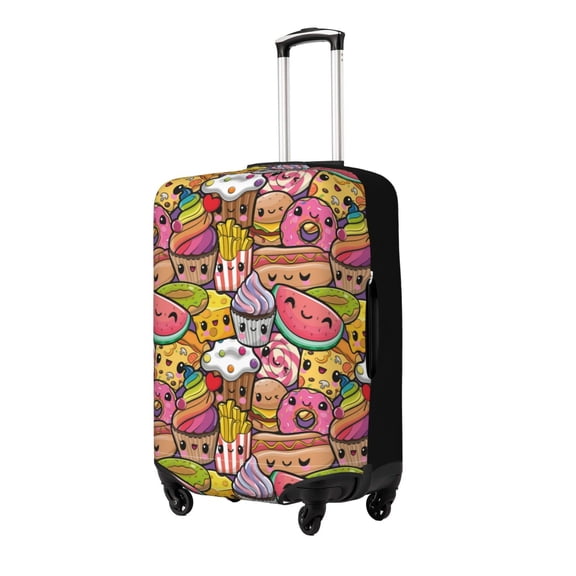 Rateoe Fruit-Flavored Ice-Cream Printed Luggage Cover, Suitcase Protector Fits 18-32 Inch Luggage-Medium