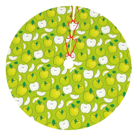 Rateoe Fruit Print Christmas Tree Skirt 30" for Xmas Holiday New Year Party Circle Tree Mat Ornaments Decoration