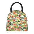 thumbnail image 1 of Rateoe Fruits Peach1 Pattern Lunch Bag Women, Lunch Box, Lunch Bag, Small Leakproof Lunch Tote Large Capacity Reusable Insulated Cooler Lunch Container, 1 of 6