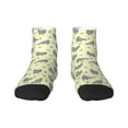 thumbnail image 1 of Rateoe Funny Chicken Pattern Quarter Crew Socks,Toe Seamed Ankle Socks,Cotton Cushioned Breathable Athletic Crew Sports Socks, 1 of 7