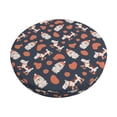 thumbnail image 1 of Rateoe Funny Dogs Pattern Round Bar Stool Seat Covers,Washable Stool Cushion Slipcover Elastic Bar Chair Covers for 12-14 Inch Chair -12 inch, 1 of 7