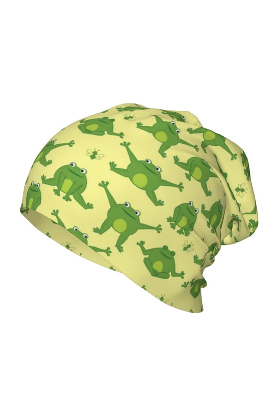 Funny Frogs Kids Beanie Warm Knit Beanie Hats Boys Girls Winter Hat Soft Slouchy Hats for Kids