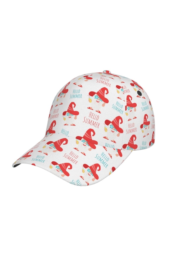 Funny Gnomes Pattern Baseball Cap Outdoor Cap Mountain Dad Hat - Unstructured Soft Cotton Cap-Adjustable UV Protection Cap