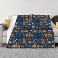 thumbnail image 1 of Rateoe Funny Steam Train Pattern Flannel Throw Blanket, Ultra-soft Blanket for Bed, Couch, Car, Hypoallergenic Anti-pilling blanket-60"x50"(Horizontal), 1 of 6
