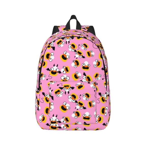 Rateoe Funny corn spider web A Pattern Canvas College Laptop Backpack,Travel Daypack,Durable Rucksack Travel Notebook Bag School Backpack Book Bag for Men Women-Small