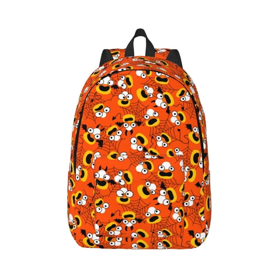 Rateoe Funny corn spider web Pattern Canvas College Laptop Backpack,Travel Daypack,Durable Rucksack Travel Notebook Bag School Backpack Book Bag for Men Women-Medium